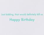 Papyrus Funny Birthday Card (Toast To You) - Image 3